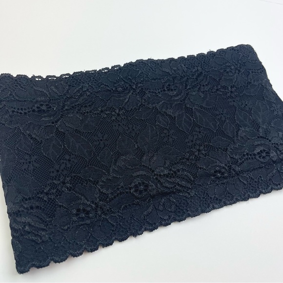 Black Lace Layering Bralette Bandeau Tube Top - Picture 6 of 6